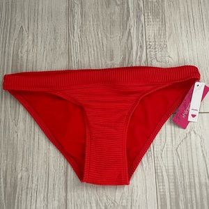 Xhilaration Cheeky Red Bikini Bottoms Size Medium